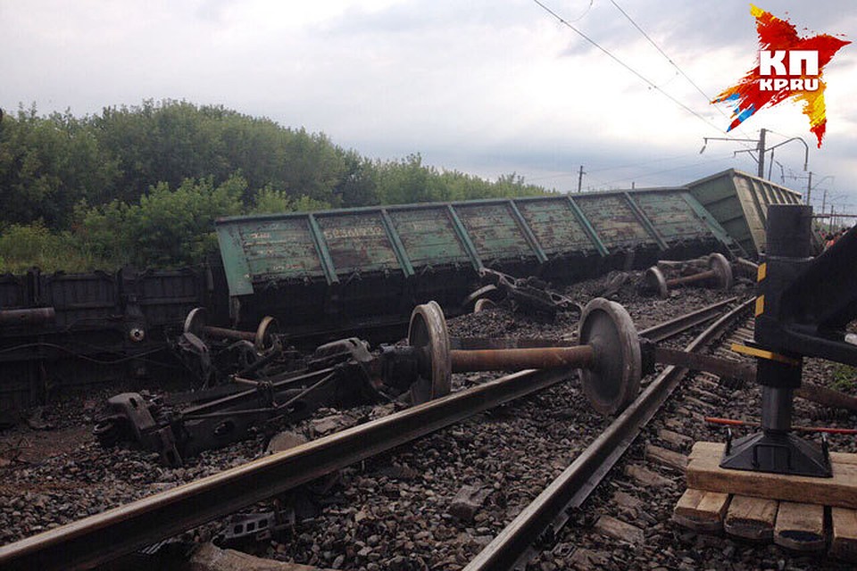 Сход вагонов под Дзержинском произошел рано утром 14 июля. Фото: ГУ МЧС по Нижегородской области