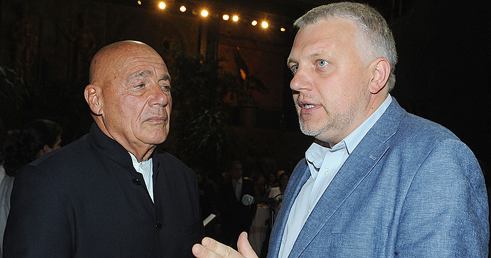 Владимир Познер и Павел Шеремет в 2012 году. Фото ИТАР-ТАСС/ Александра Мудрац