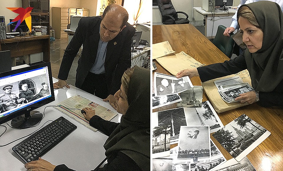 Фотоархив газеты «Ettelaat Daily». Российским журналистам показывают уникальные снимки со встречи Сталина, Рузвельта и Черчилля в 1943 году Фото: Валерий РУКОБРАТСКИЙ