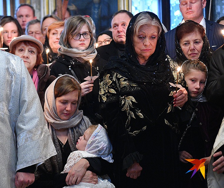 Караченцова отпевали в его любимой церкви в Брюсовом переулке. Фото: Михаил ФРОЛОВ