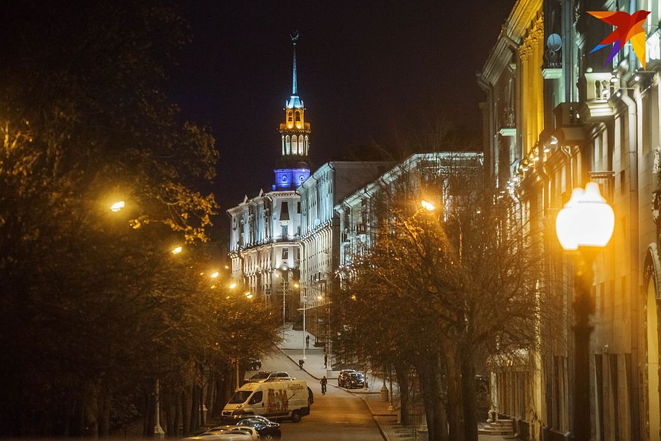 Вечером башня подсвечивается. Фото: Павел МАРТИНЧИК