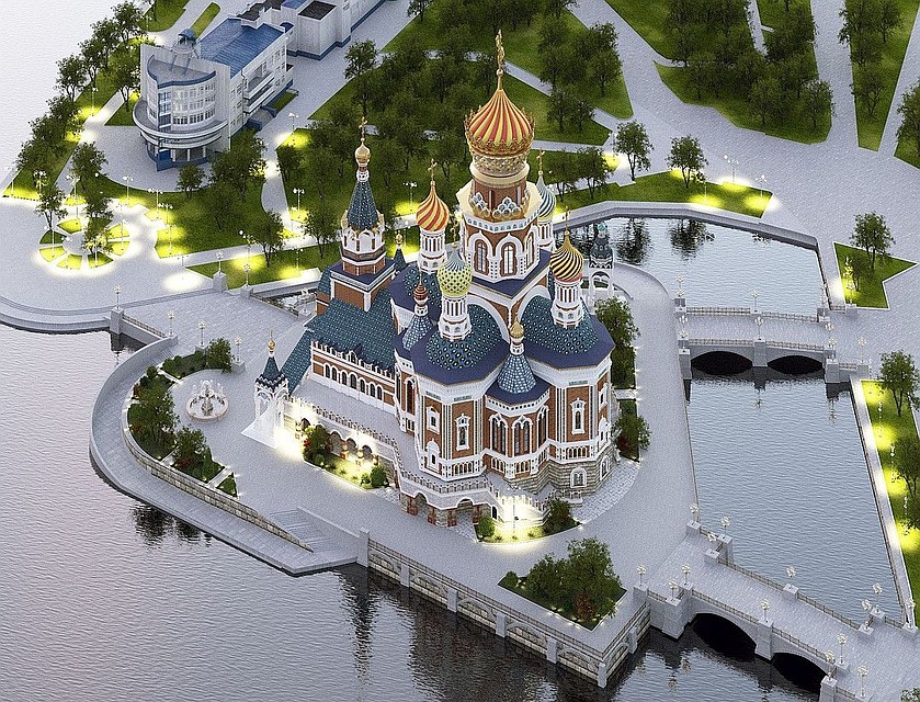 Одна из ранних концепций храма.
