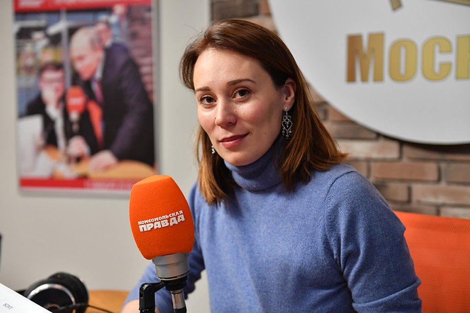 Директор департамента маркетинга «Галс-Девелопмент» Елена Петропавловская в гостях у Радио «Комсомольская правда» Фото: Иван МАКЕЕВ