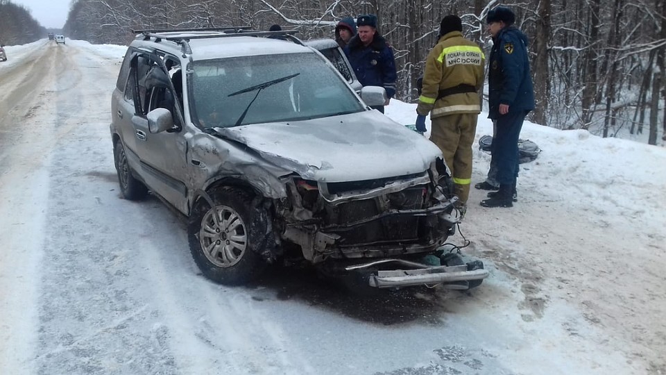 "Хонда" выехала на встречку Фото: МВД по Чувашской Республике