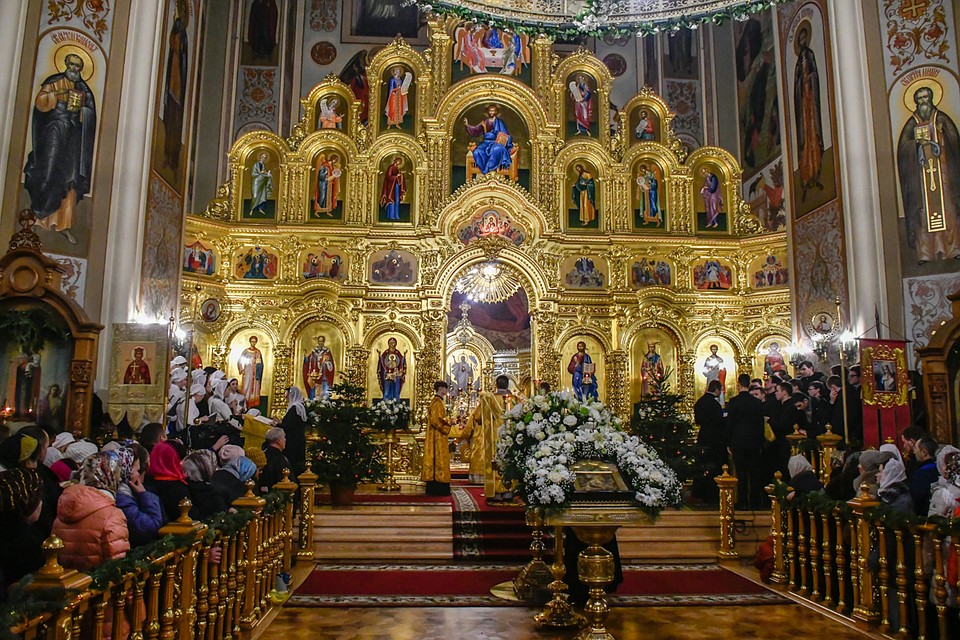 Служба в Свято-Екатерининском соборе Краснодара Фото: Кирилл ВЕРШИНИН