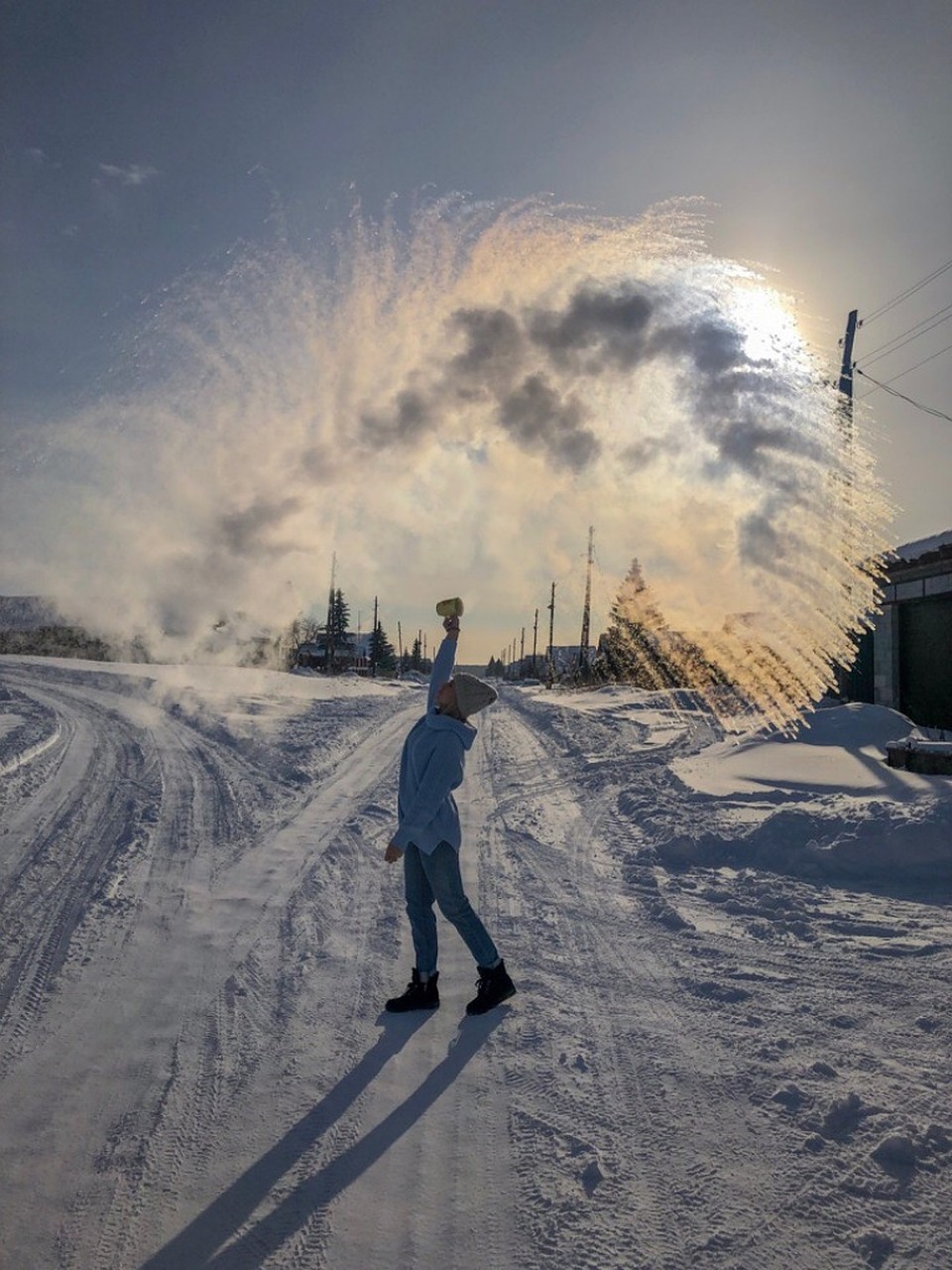 Кадр сделан в Снежинске в -29 градусов. Фото: Валентина Глазырина.