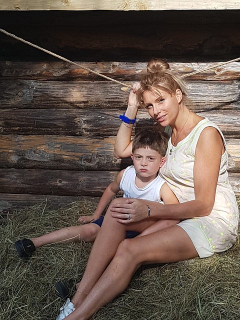 Екатерина Ифтоди с сыном Борисом. Фото: Личный архив
