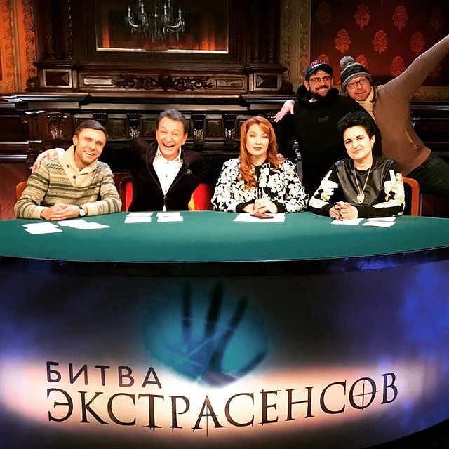 На съемках "Битвы экстрасенсов"