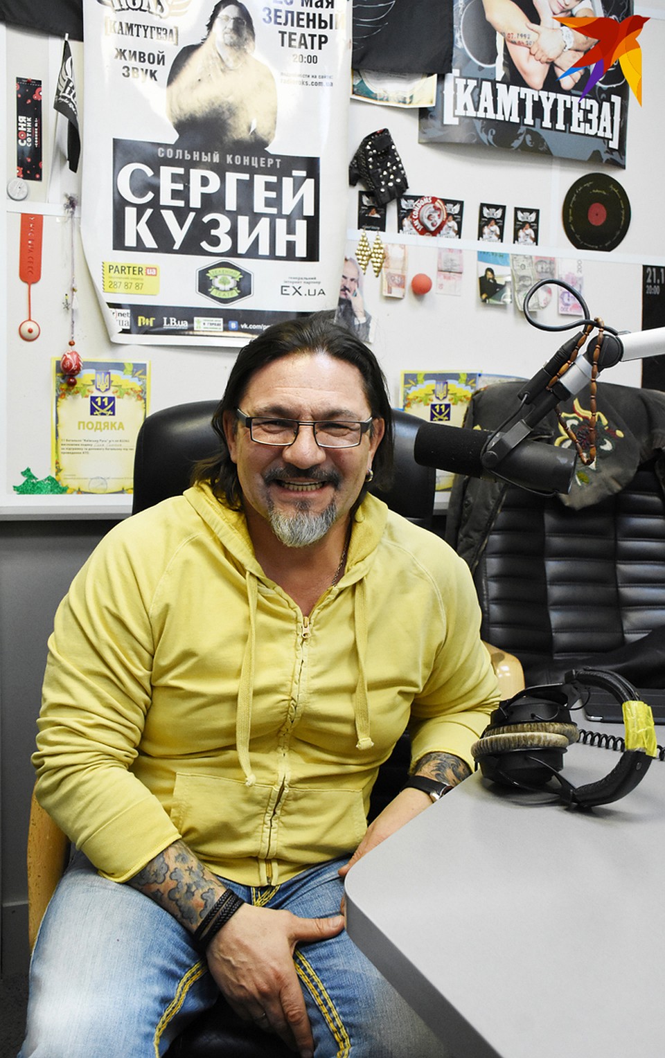 Украинскому "Радио "Рокс", где Сергей Кузин ведет утреннее шоу, на днях исполнилось 10 лет. Фото: Татьяна МАТУСЕВИЧ