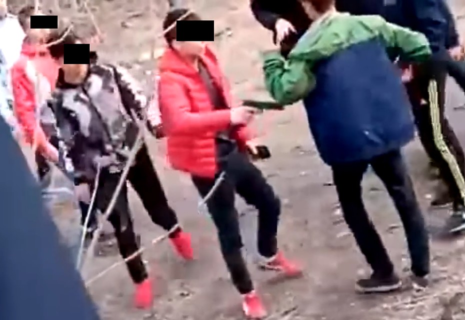 Откуда у школьника взялся пистолет, еще предстоит выяснить правоохранительным органам. Скриншот видео