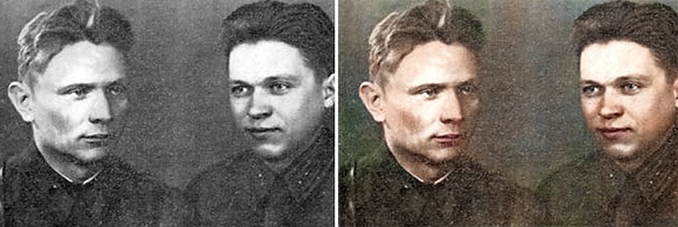Какое-то время Максим Танк (слева) и Пимен Панченко служили при одной и той же военной газете. Фото: Собрание сочинений Максима Танка