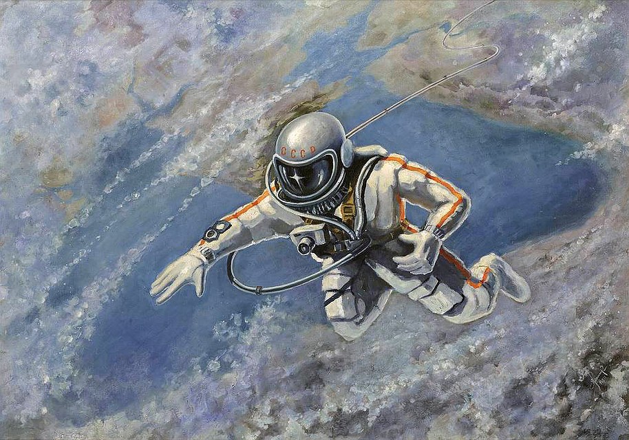 Картина Алексея Леонова "Над Черным морем", 1973 г.