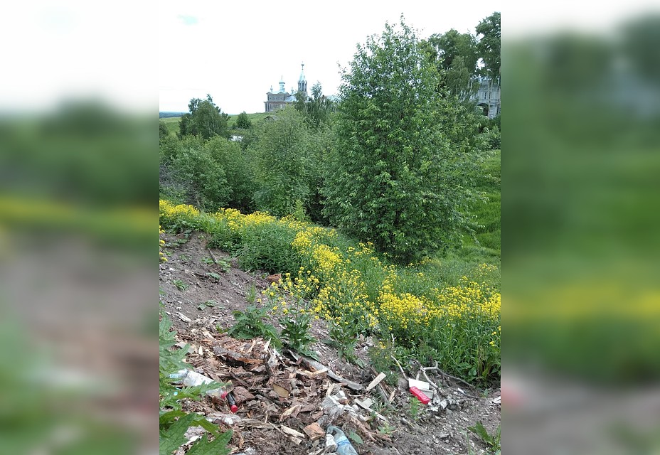 Но в кадр то и дело попадают загаженные участки