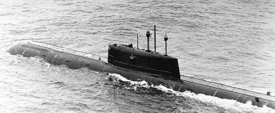 Подводная лодка K-278 «Комсомолец», 1 января 1986 года. Фото WIKIPEDIA