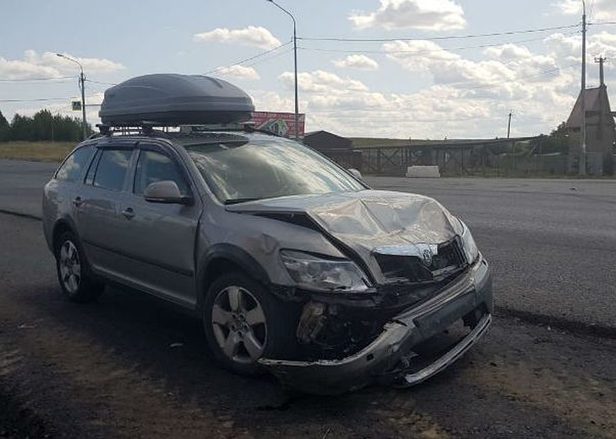 Фото с места ДТП.