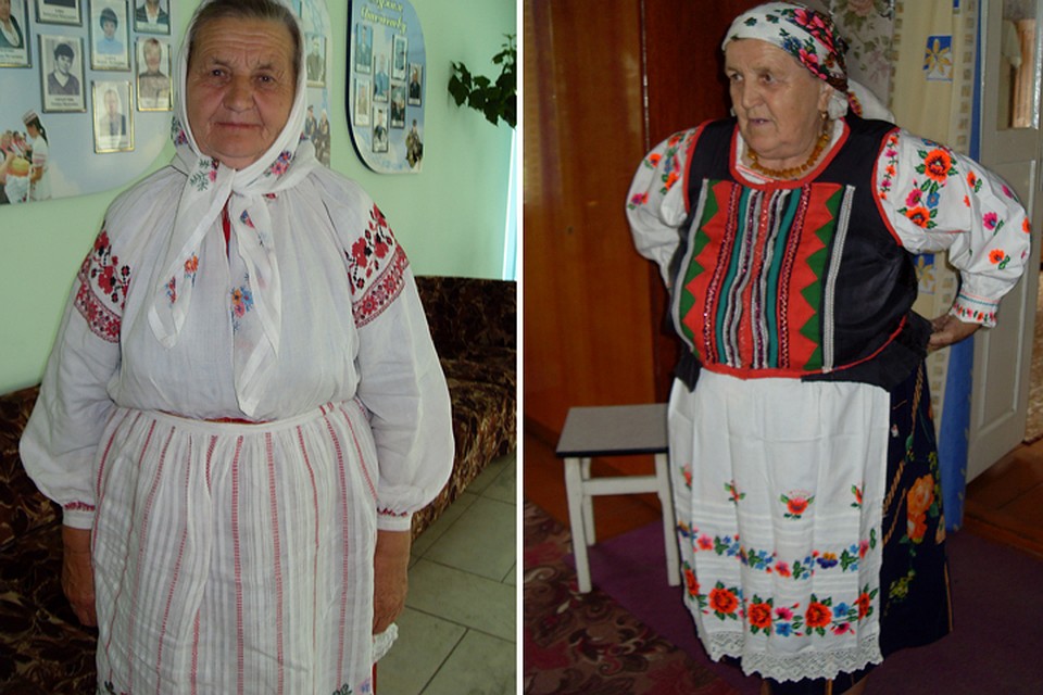 Сегодня даже в деревнях непросто найти полный традиционный костюм. Но порой, как в Скибичах Дрогичинского района (слева) и Дуброве Лельчицкого района, находят артефакты. Фото: Татьяна КУХАРОНАК