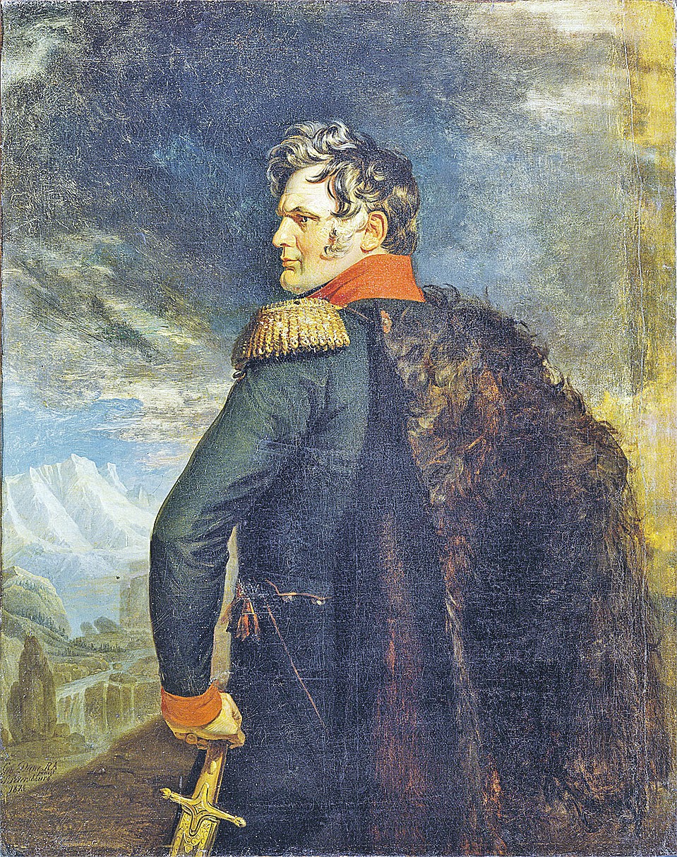 На портрете Дж. Доу (1825 г.) генерал Алексей Петрович Ермолов, который был не только героем наполеоновских войн, но и железной рукой наводил порядок на Кавказе.
