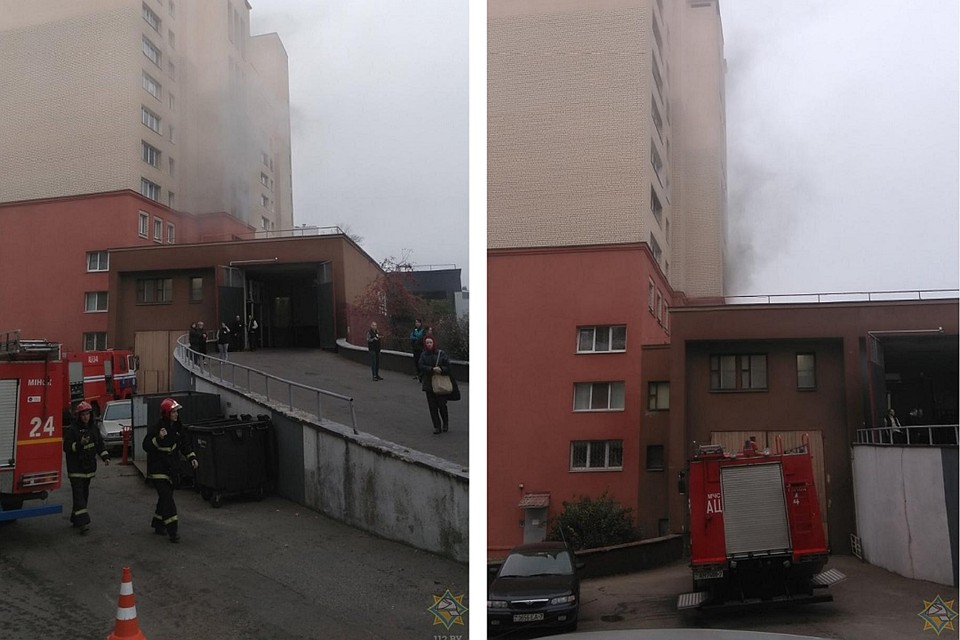 Пожар в многоэтажке начался из-за неисправности электропроводки. Фото: МЧС.