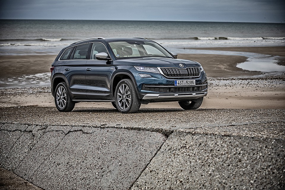Skoda Kodiaq Scout на дорогах привлекает к себе внимание. Фото: предоставлено Skoda