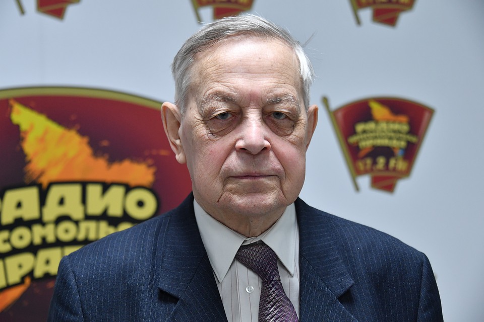 Писатель Юрий Емельянов на радио `Комсомольская правда`. Фото: Иван МАКЕЕВ