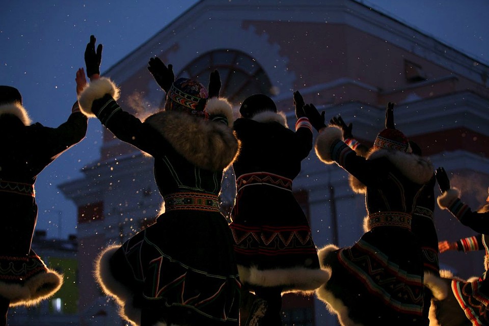 Это было настоящее погружение. На фото - традиционный танец представителей одного из таймырских этносов. Фото: FusioNNow, соцсети.