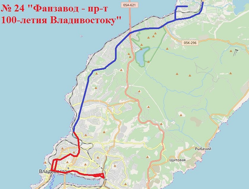 Новая схема движения маршрута № 24 Фото: vlc.ru