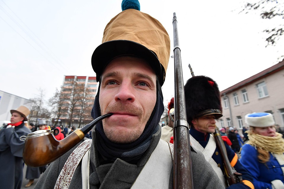 207 лет тому назад настоящие французские солдаты переправлялись через Березину, когда армия Наполеона бежала из Москвы. Фото: Виктор ДРАЧЕВ