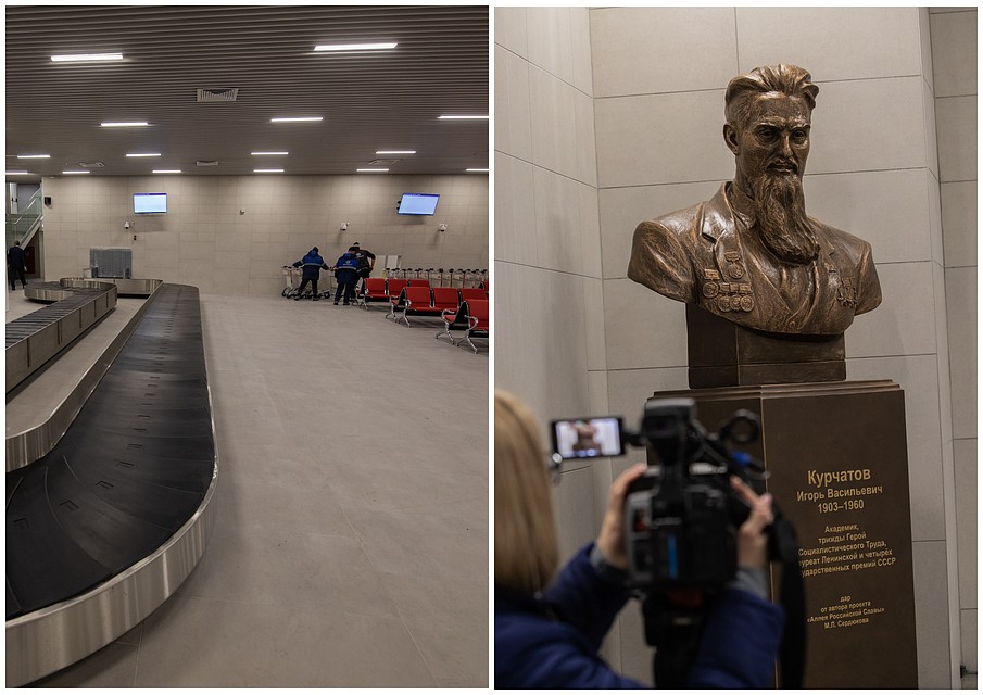Убранство нового аэропорта. Фото: Андрей АБРАМОВ