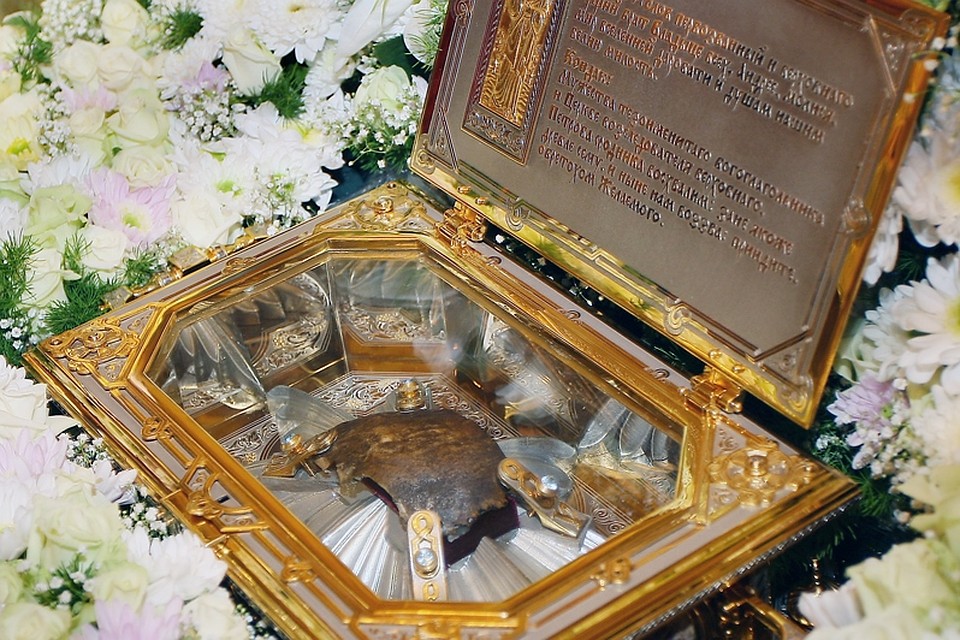 Лобная кость Андрея Первозванного. Фото: hornews.com