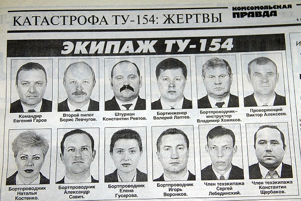 4 октября 2001 года, украинские ПВО по ошибке сбили над Черным морем Ту-154 авиакомпании «Сибирь», летевший из Тель-Авива в Новосибирск Фото: Архив "КП"
