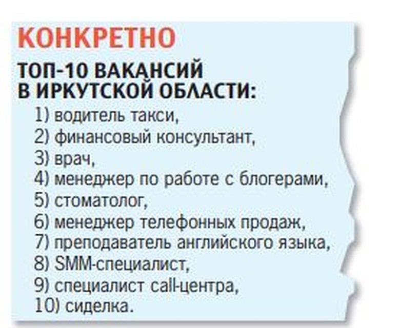 Подработка в Иркутске: все профессии важны. Фото: Овчинникова Алла.