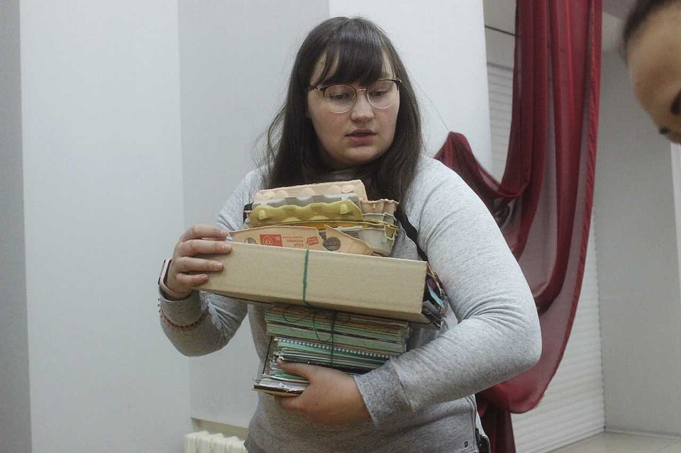 На акции принимали макулатуру Фото: Анастасия МАШКАЛЕВА
