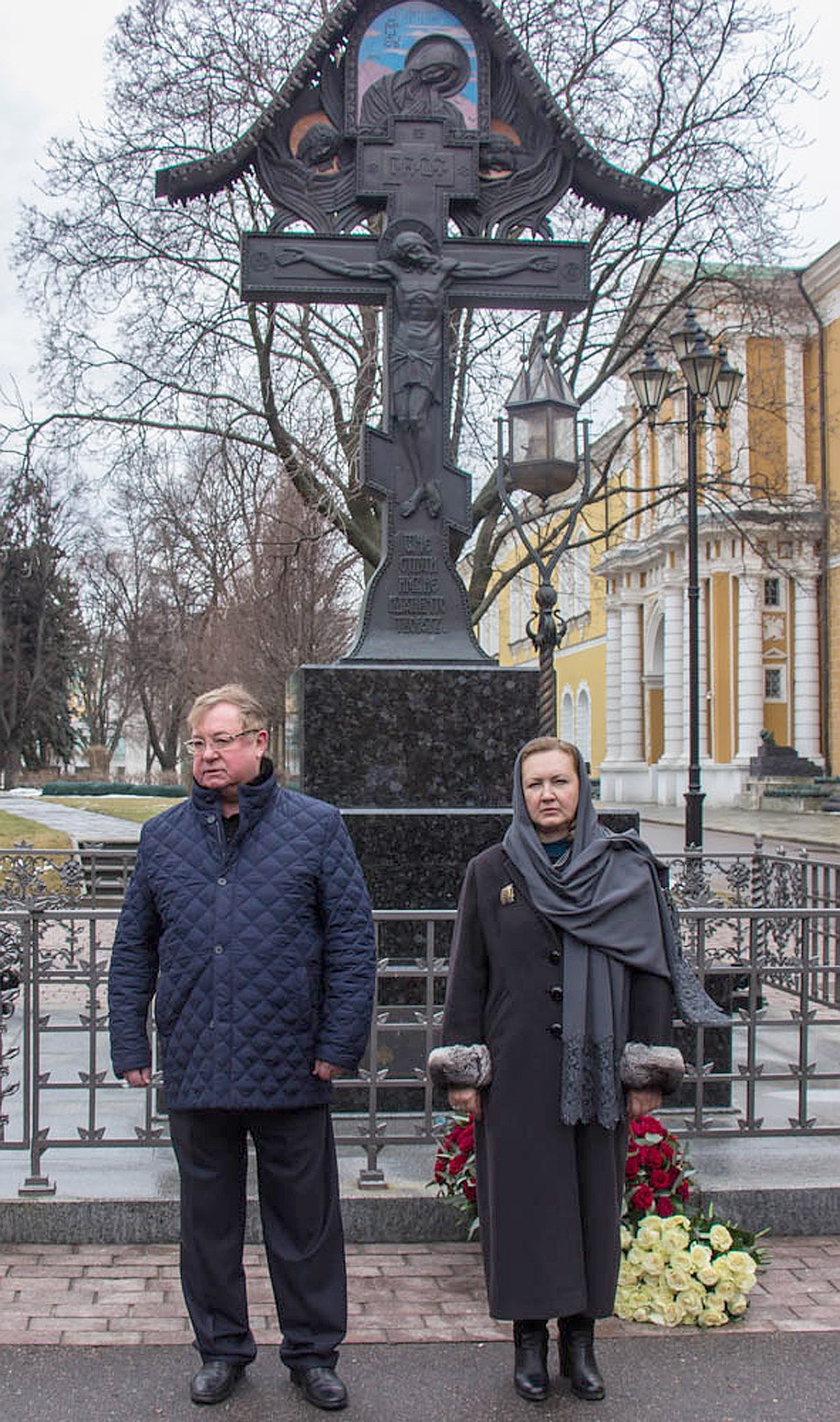 Памятный Крест на месте гибели Великого Князя.