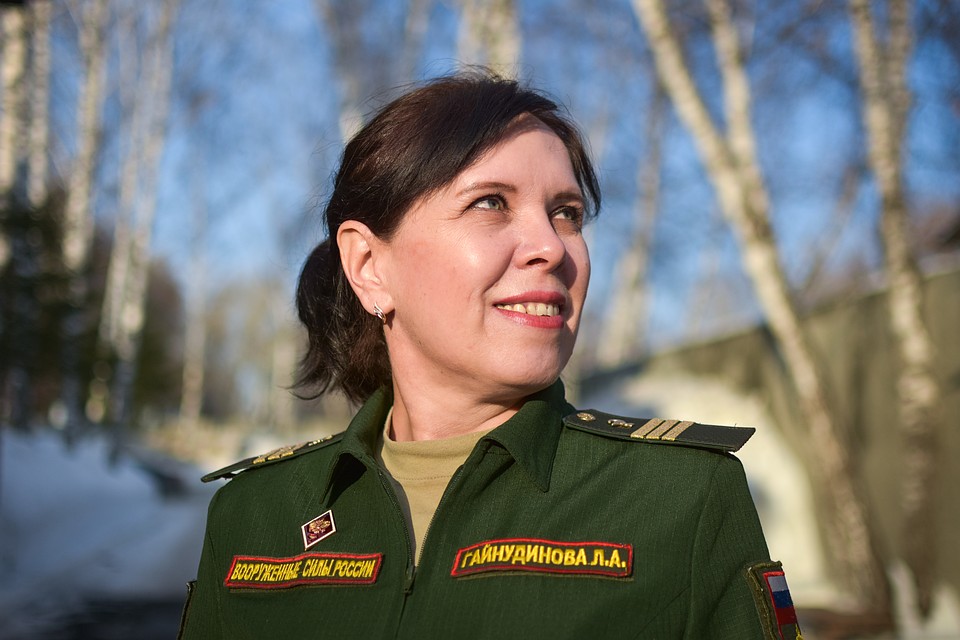 Сержант Лола Гайнудинова. Фото: Алена МАРТЫНОВА