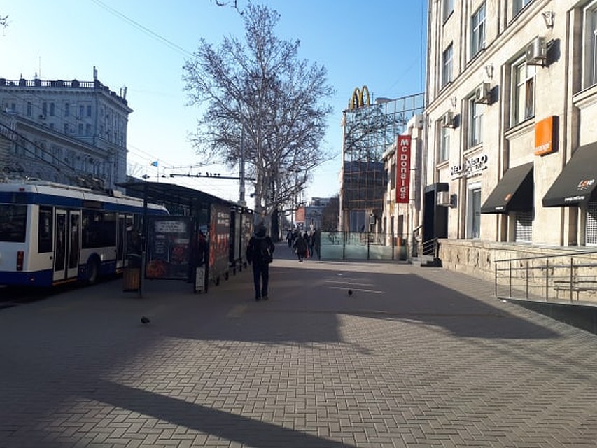 Центр Кишинева. Сегодня. Фото: Леонид РЯБКОВ