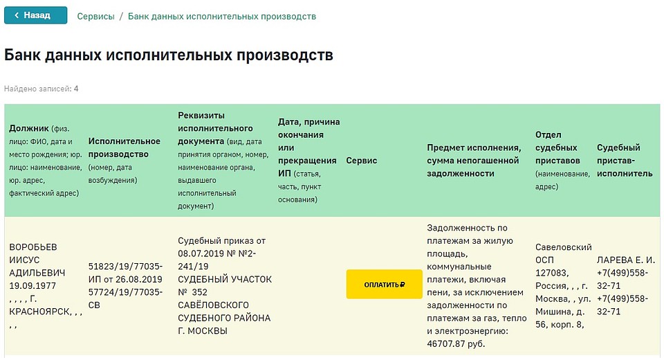Воробьев и Ример числятся в базе судебных приставов среди самых злостных должников.