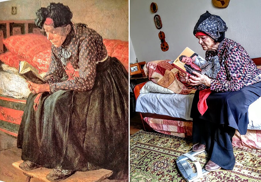 Адольф Хельцель "Читающая Библию". Фото: Руфина Кирилина