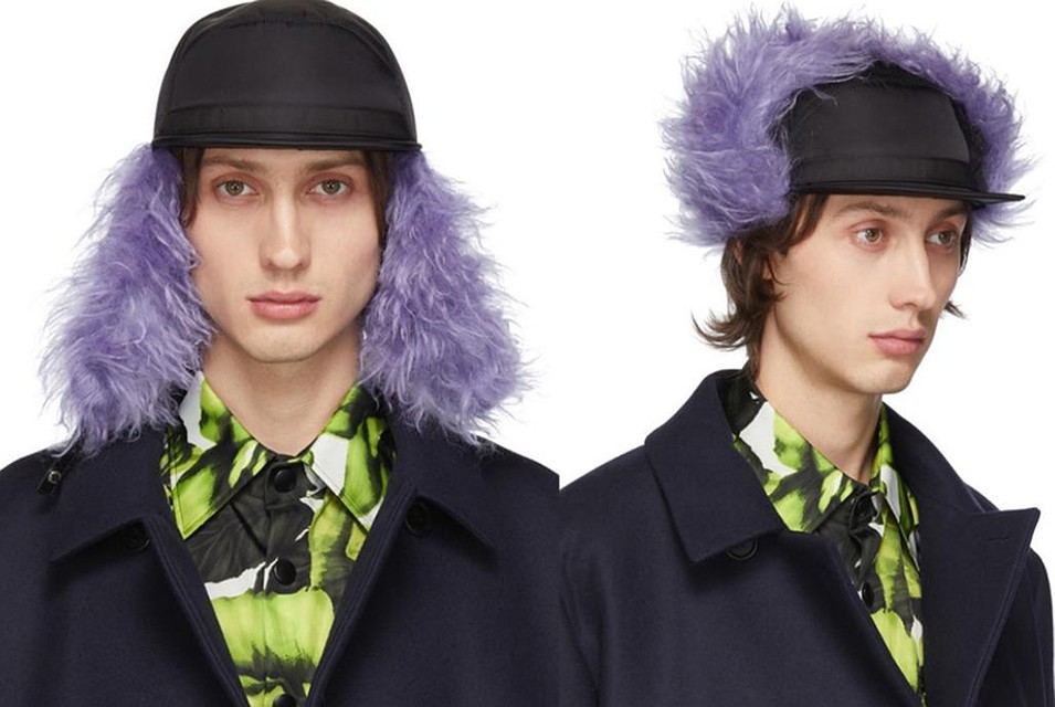 Дизайнеры Prada в дополнение к шапке-ушанке придумали кепку-ушанку