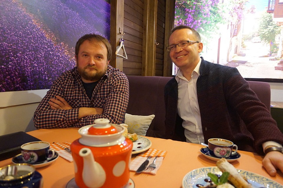 Донецкие предприниматели - Николай Волобуев и Андрей Бегеза. Фото: Юлия АНДРИЕНКО