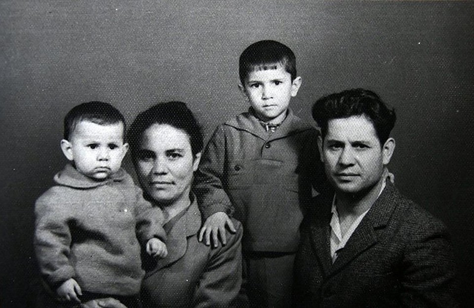 Нури Абибуллаев с женой и детьми. Ташкент. 1965 год. Фото из личного архива