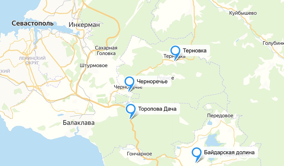 В эти части Севастополя лучше весной в леса не ездить.