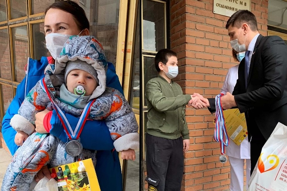 Самому юному выздоровевшему пациенту всего 9 месяцев. Фото: комздрав Санкт-Петербурга