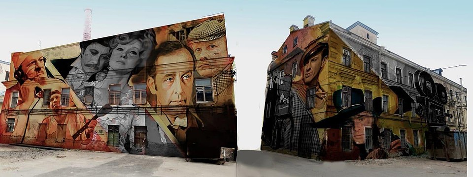 Граффити появятся на фасадах к 16 августа. Фото: Kino Corner
