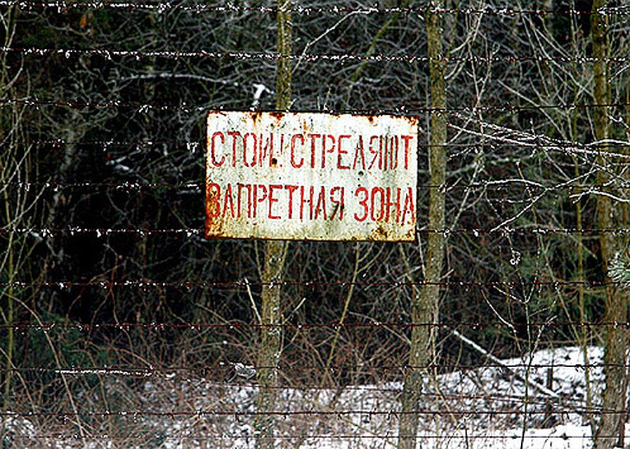 Таблички со зловещими предупреждениями висят в секретном лесу по сей день.