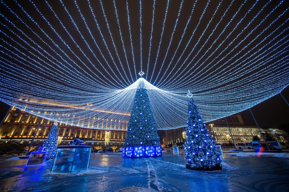 новогоднее украшение города фото | Дзен