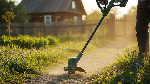 Bosch EasyGrassCut 18V-230. Фото: Татьяна Фадеева / Нейросеть