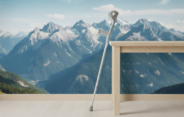 Костыль с опорой под локоть B.well WR-322 ORTHO