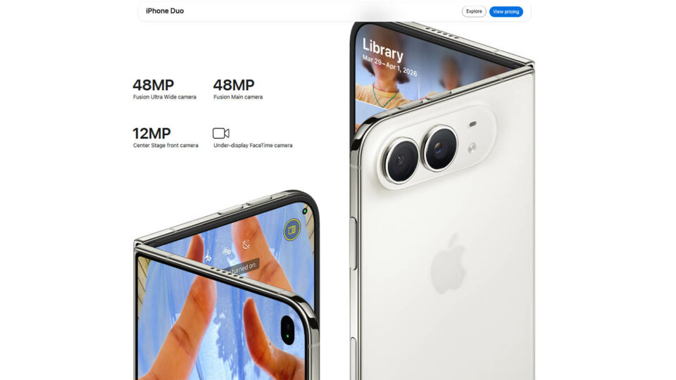iPhone Duo. Скриншот сайта apple.com