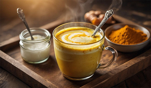 «Золотое молоко» с кокосовым маслом