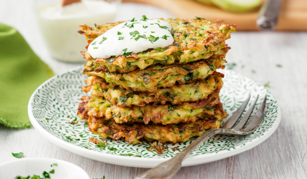 Кабачковые блины на кефире